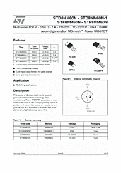 DataSheet STF8NM60N pdf